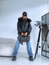 Short jacket "NORTH FL257" - BLACK